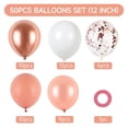 thumbnail image 2 of 50pcs latex balloon 12-inch confetti balloon Jungle baby shower Colorful balloon Wedding Office birthday party supplies, 2 of 5