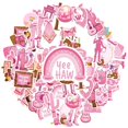thumbnail image 2 of 35pcs-50pcs Western Stationery Stickers Cowboy Kids Stickers Pink Children Stickers for Laptops Suitcases Notebooks, 2 of 9