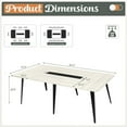 thumbnail image 5 of Furmax 8FT Conference Table for 10 People, 94.49L x 47.24W x 29.92H Inches Large Meeting Table with Cable Grommets, Modern Seminar Boardroom Table for Office Conference Room, Oak, 5 of 7
