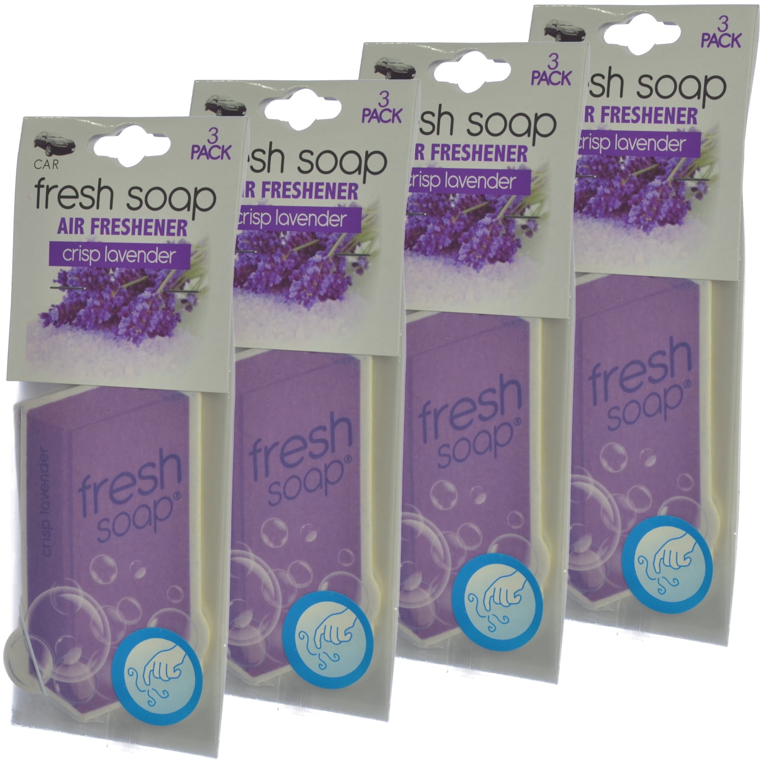 Fresh Soap Car Air Freshener Cardboard Hanging Long Lasting Scent