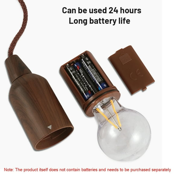 Pull Cord Light Bulb Hanging Lantern Camping Room Decoration Outdoor Camping Light LED Pull Cord Light Bulb Portable Hanging Lantern Battery Operated For Indoor Outdoor Camping