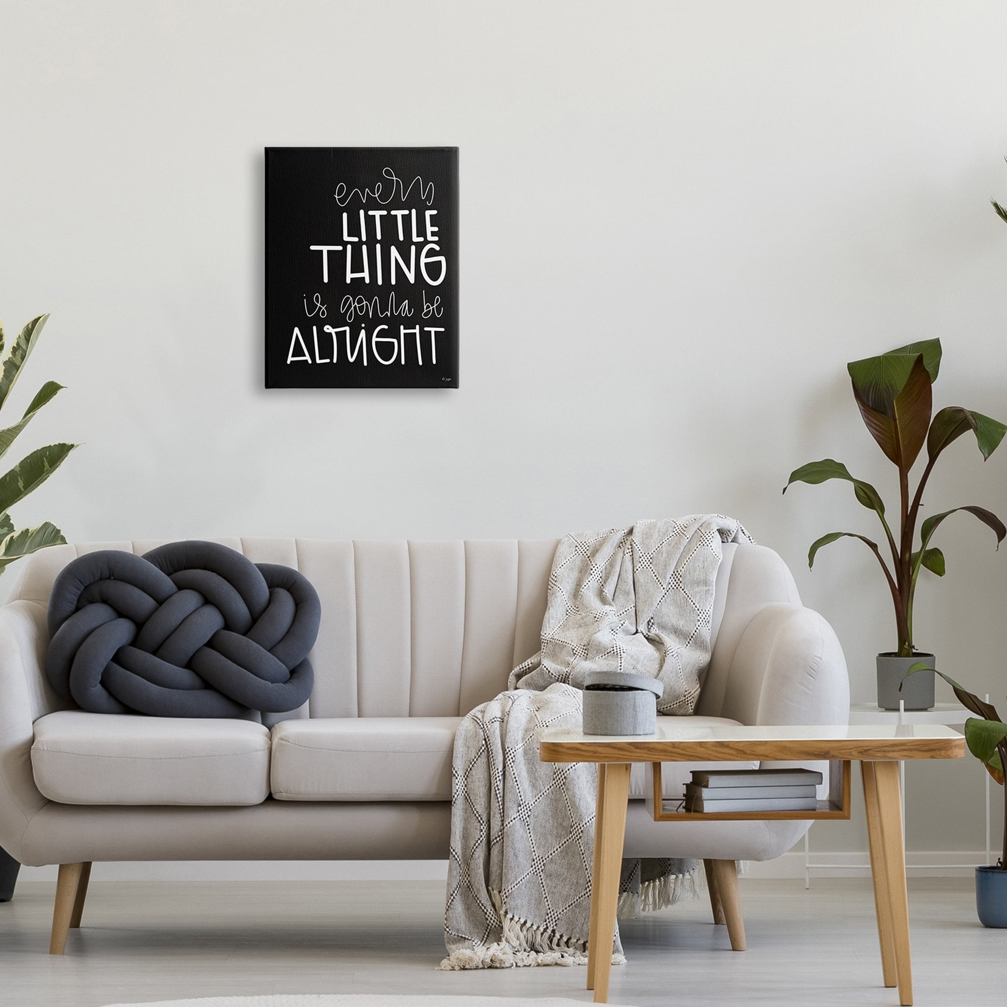 Stupell Industries Everything is Gonna Be Alright Fun Novelty Typography,30 x 40, Design by Jaxn Blvd.