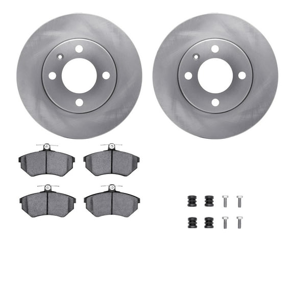 Dynamic Friction Company Front Brake Rotors with 5000 Advanced Brake Pads includes Hardware 6512-74133