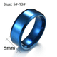 thumbnail image 2 of Anillo de acero de titanio mm anillo de acero inoxidable con espejo anillo sencillo para hombres y mujeres, 2 of 3