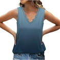 thumbnail image 3 of Aofany Women's Tank Tops Summer Fashion Gradient Color V-Neck Sleeveless T-shirt Tops Blouse, 3 of 6