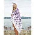 thumbnail image 2 of Purple Eucalyptus Leaves Beach Towels Oversized Super Absorbent, Watercolor Floral Leaf Plants Lightweight Bath Towel Quick Dry Sets For Bathroom/Pool/Rv Camping/Beach Play/Gym Room/Picnic 23"x47", 2 of 8