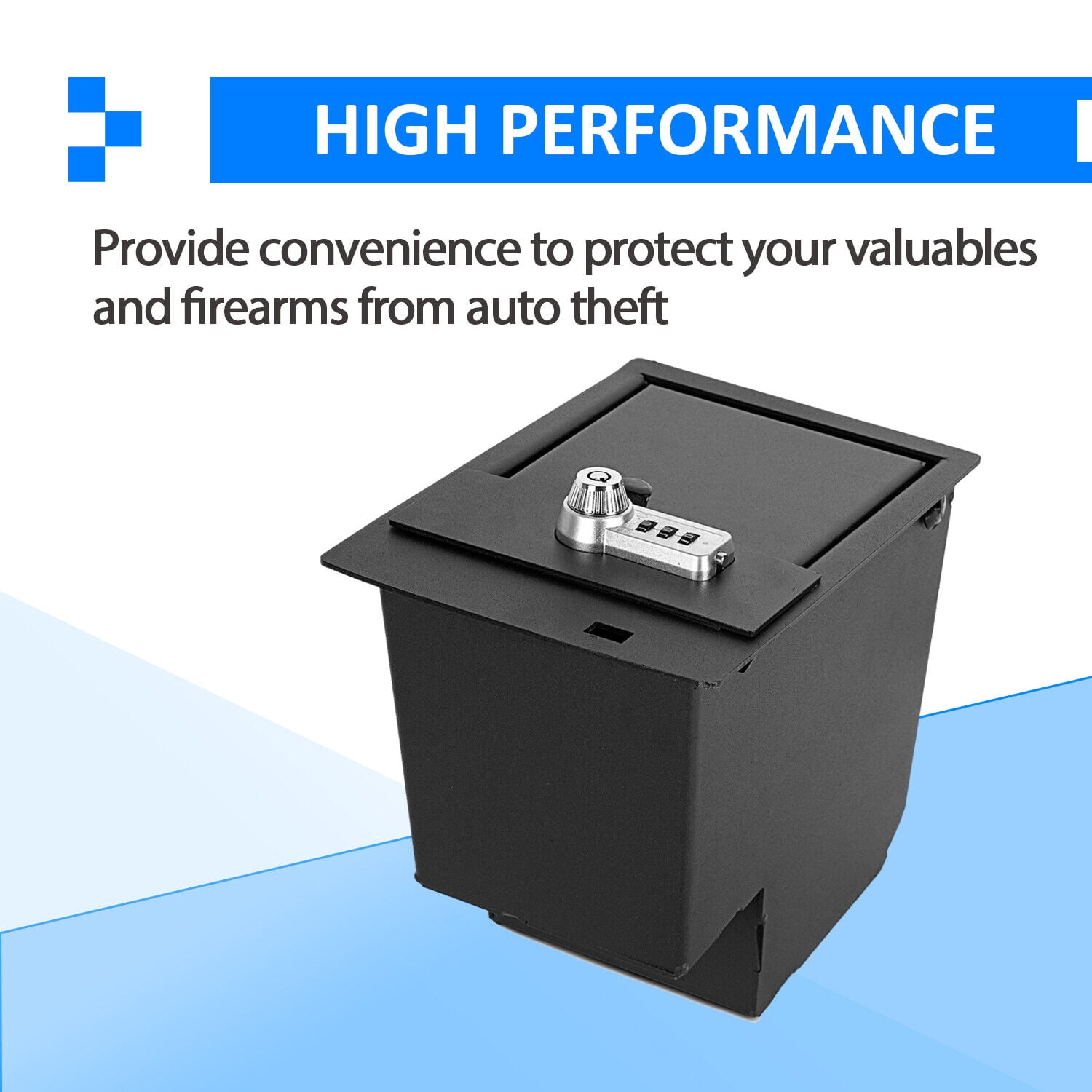 Kojem Safe Center Console Car Safe Interior Storage Lock Gun Safe Box for Toyota 4Runner 2014-2022 Replaces 00016-86184 00016-34174