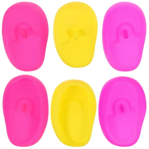 3 pares de protectores auditivos de silicona para peluquería, protectores auditivos para teñir el cabello en salón.