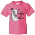 thumbnail image 3 of Inktastic Easily Distracted by Goats Cute Goat Youth T-Shirt, 3 of 5