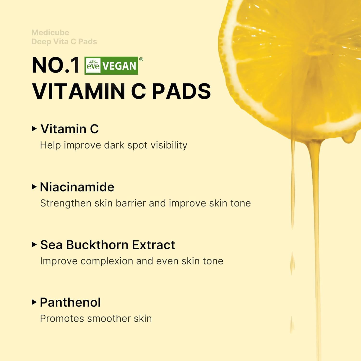 Medicube Deep Vitamin C Toner Pads, 70 Pads