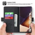 thumbnail image 3 of Samsung Galaxy Note 20 Ultra Case, Dteck Leather Flip Folio Wallet Card Holder Case Cover For Samsung Galaxy Note20 Ultra 6.9 inch, Black, 3 of 11
