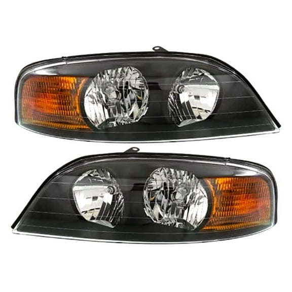 New Pair Of Halogen Headlights Compatible With Lincoln Ls Lse Sedan 3.0L 2001 2002 By Part Number 2W4Z13008Ba 2W4Z13008Ca