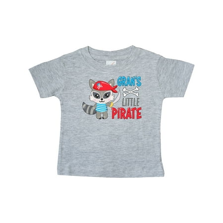 

Inktastic Gran s Little Pirate Cute Raccoon with Sword Gift Baby Boy or Baby Girl T-Shirt