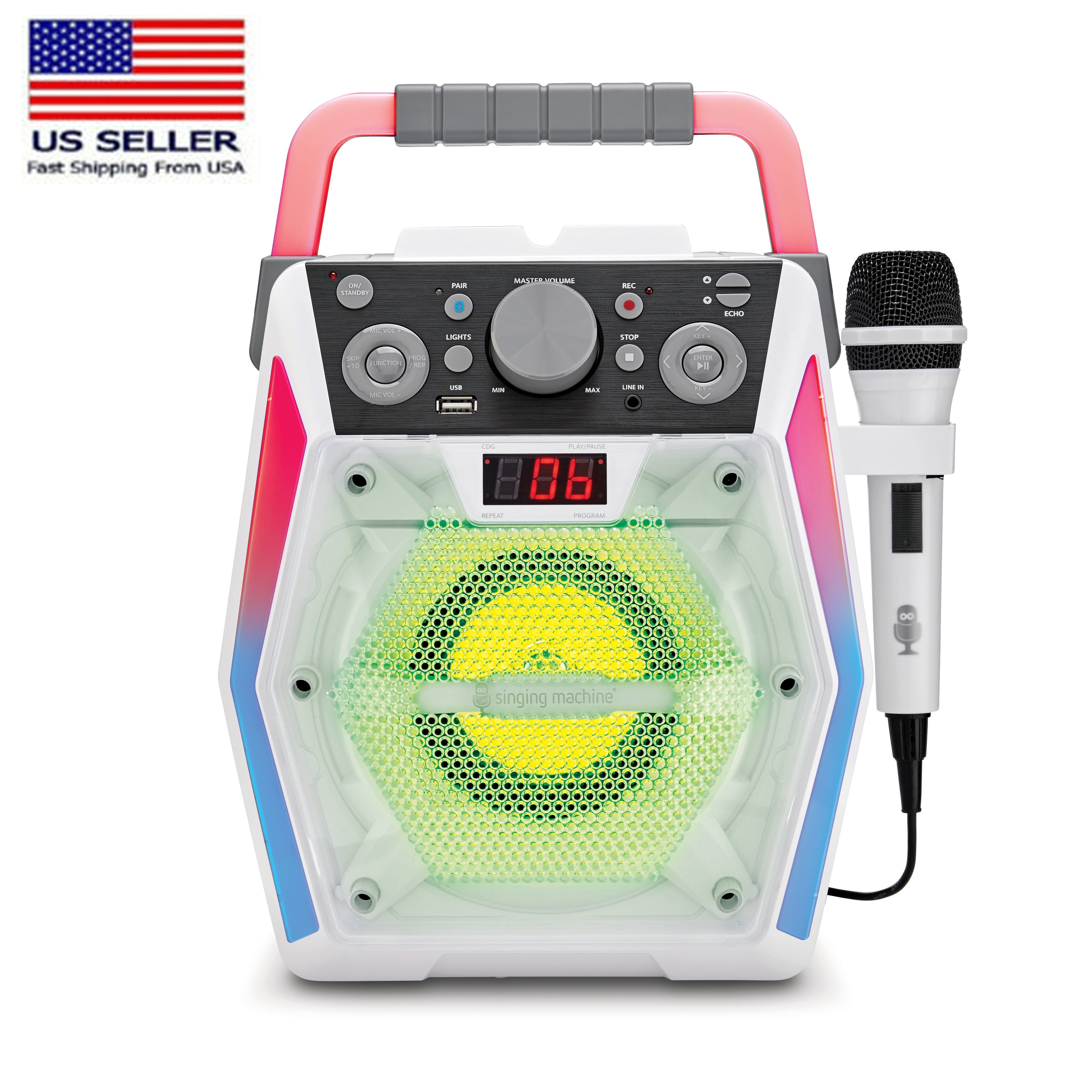 Children's Karaoke Machine Singing Machine Glow, with Bluetooth