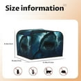 thumbnail image 5 of Haiem Undersea Shark Print Toaster Covers 4 Slice Wide Slot,Bread Dust Cover & Fingerprint Protection,Bread Machine Cover,Appliance Covers, 5 of 7
