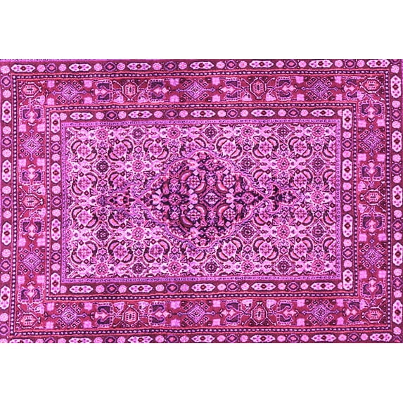 Ahgly Company Indoor Rectangle Persian Pink Traditional Area Rugs, 2' x 5'