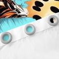 thumbnail image 3 of YST Boho Flower Window Curtains 38"Wx45"L Western Aztec Curtains & Drapes Floral Leopard Print Blackout Curtains For Kids Boys Girls,Abstract Geometric Pattern Window Treatments 2 Panels, 3 of 5