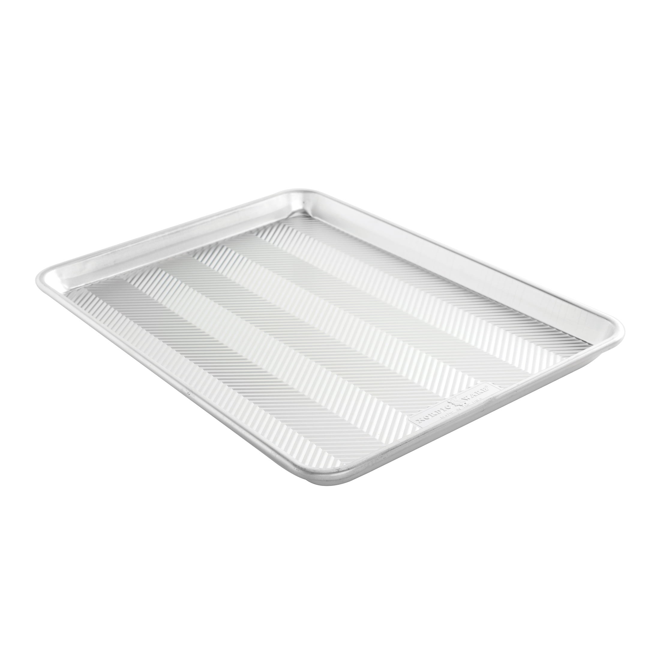 Nordic Ware 3 Piece Prism Natural Aluminum Baking Set, Large, Standard & High Sided Half Sheet, Lid