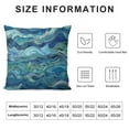 thumbnail image 5 of Shiartex  Wave Pillows Ocean Sea Water Gradient Blue Beach Waves Lines Stripes Throw Pillow Cover Decorative Pillow Case Square Cushion Accent Home, 5 of 5