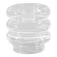 thumbnail image 2 of Portavelas de cristal de pilar, candelieres creativos de Tealight, candeliere de donut para decoraciones, hogar, boda, de comedor, inauguración Blanco Soledad candelabro de donas, 2 of 8