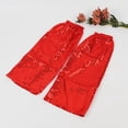 thumbnail image 4 of MoJoGo Women's Sequins Leggings Mardi Gras Leg Cover Festival Holiday Decor Fashion Legging for Dance Party Red Free Size, 4 of 4