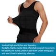 thumbnail image 5 of FITVALEN Compression Cami for Men Slimming Tank Shapewear Belly Body Shaper Workout Tank Tops, 5 of 8