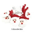 thumbnail image 3 of Horivan 1 Packs Christmas Snowman String Lights Waterproof LED Indoor Outdoor Decor for Tree Party Festival Warm White 20 Bulbs 5.4ft Flexible Bendable Holiday Decoration, 3 of 6