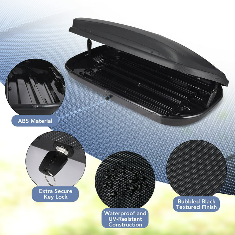 Waterproof Rooftop Cargo Carrier - 16 Cubic Foot | Extra Storage Space for  Road Trip Travels | Secure Fit | Universal Compatibility