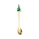 thumbnail image 2 of Cubiertos de Árbol de Navidad Cuchara de Café Cuchara de Acero Inoxidable Tenedor de Fruta Cuchara de Postre Cuchara de Navidad, 2 of 7