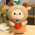 thumbnail image 2 of Oveja De Peluche De Juguete Alta Simulación Fuerte Flexibilidad Lavable Niños Oveja Peluche De Juguete con Brote Verde para Estudiante, 1 Pieza, Marrón, 25 Cm brillar Electrónica, 2 of 5