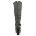 thumbnail image 4 of Journee Womens Carver Stacked Heel Knee High Boots, 4 of 10