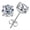 white, variant on 4mm Round Cut Solitaire Lab Grown Diamond Stud Earrings 14K Rose Gold Plated Hypoallergenic Earrings for Women and Men