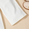 thumbnail image 4 of Miluxas Girl's 2 Piece Outfit Irregular Sleeveless V Neck Blazer Vest and Wide Leg Pants Set White 2-3 Years, 4 of 9