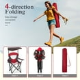 thumbnail image 2 of Sophia & William Foldable Canopy Chair Portable Camping Lounge Chair Outdoor Sunshade Canopy Chair with Cup Holder, 2 Pack, Red, 2 of 9