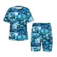 thumbnail image 1 of Fotbe Blue Kyanite Pijama Estampada de 2 Piezas para Niños – Ropa de Dormir de Manga Corta Cómoda para Niños y Niñas, Camiseta y Shorts de Algodón-Small, 1 of 6