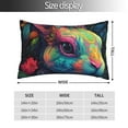 thumbnail image 2 of Yiaed Colorful Patterned Rabbit Print Brushed Microfiber Envelope Pillowcases, Standard,Envelope Closure Pillow Cases(No pillow core)-16"x24", 2 of 6