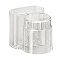 thumbnail image 2 of Linnome Toothbrush Rack and Mouthwash Cup No Drill Shelf Toothbrush and Cup Rack Bathroom Toothbrush Rack Wall Mounted 4.5x3.9x3.7 Inch Clear, 2 of 6