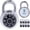 8 Pack,Black, variant on ABPETE Combination Padlocks with Metal Body, Indoor Use for Gym Lockers & School Locker, Purple, 8-Pack