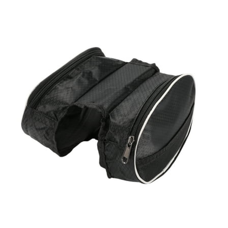 Bike Frame Bag Bike Pannier Bag Waterproof Bike Rack Bag Bicycle Front Frame Bag for Road Bike Black
