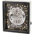thumbnail image 2 of Lighted Wooden Wall Art ''Love You To The Moon & Back'', 2 of 2