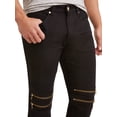 thumbnail image 4 of Men's Double Zip Moto Tapered Pants with Zipper Design, 4 of 4