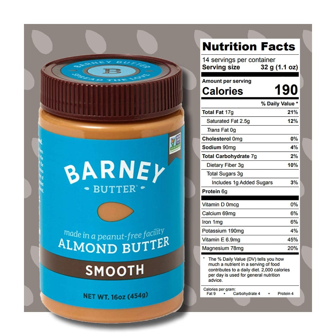 (6 Pack)Barney ButterAlmond Butter Smooth,16 oz.