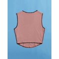 thumbnail image 2 of Camiseta sin mangas de punto acanalado asimétrico para mujer, cuello cuadrado, sin mangas Rosado (Dusty Pink) XS Rosado (Dusty Pink) XS Xishao ropa, 2 of 2