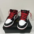 thumbnail image 1 of Size 5.5 - A i r-Jor-dan 1 Mid Gym Red Black Toe, 1 of 6