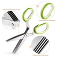 thumbnail image 4 of Multi-layer Cut Green Vegetable Scissors Five-layer Office Shredded Paper Scissors, 4 of 4
