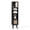 Black, variant on Giantex Slim Tall Rattan Storage Cabinet, Boho Accent Bookshelf, Freestanding Display Rack, White