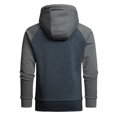 thumbnail image 3 of Vedolay Men Hoodies Lightweight Baggy Sweatshirts Stylish Blouses Tunic Tops Blue,3XL, 3 of 3