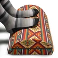 thumbnail image 3 of Colorful Foot Rest, Mosaic Inspired Horizontal Lines with Graphic Design, Non-Slip Backing Adjustable Ergonomic Memory Foam Leg Support for Office, Multicolor, by Ambesonne, 3 of 5