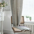 thumbnail image 2 of 1Pair Boho Semi-Blackout Curtains Geometric Patterned Curtains 59" W x 87" L, 2 of 5