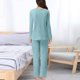 thumbnail image 5 of Conjunto de pijama cálido y suave para mujer, cómodo, de felpa, oversize, con pantalones, ropa de estar por casa, 2 piezas, otoño-invierno, 5 of 6